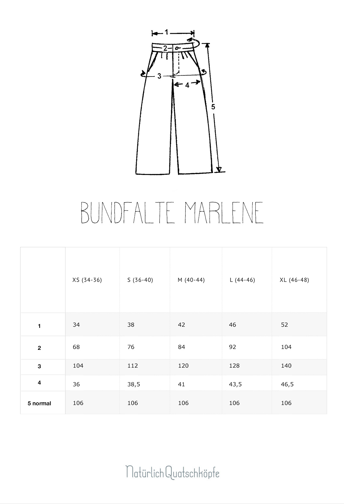 Bundfalte-Marlene-tabelle