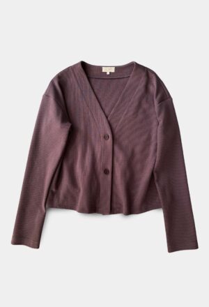 Cardigan | Aubergine